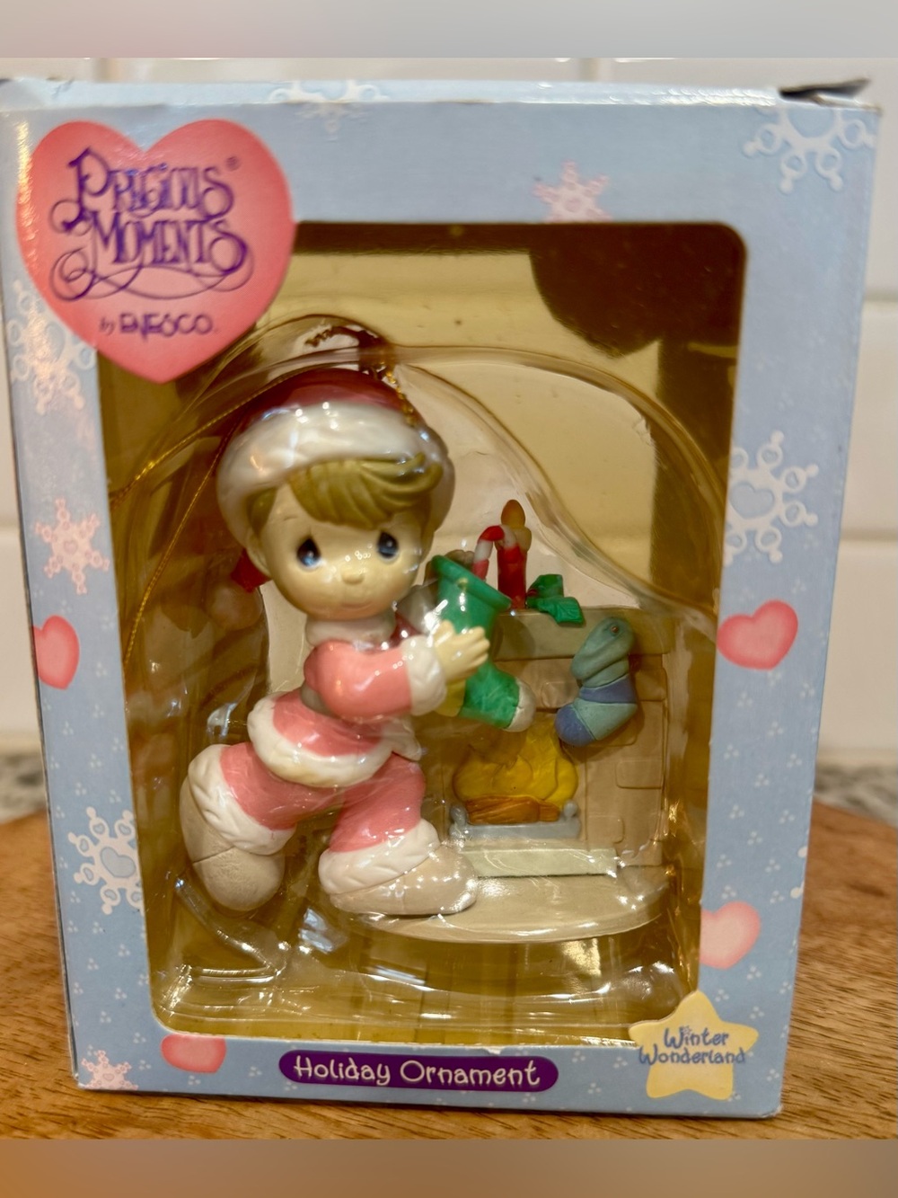 Vintage Precious Moments Winter Winderland Holiday Ornament